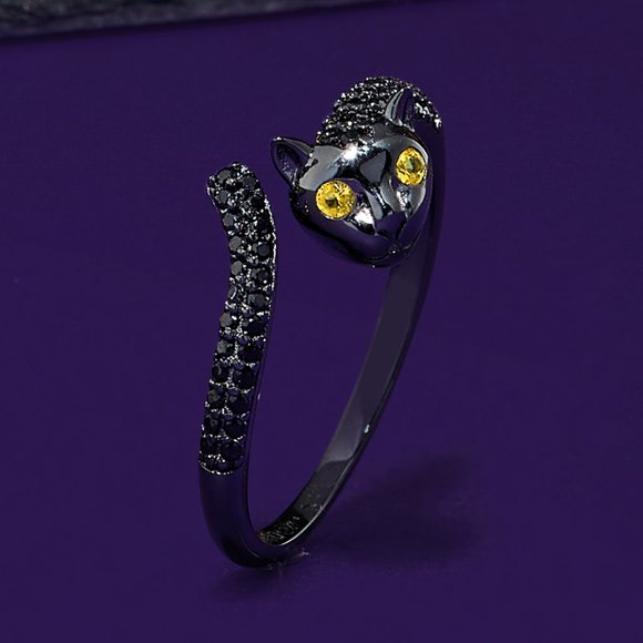 Black Cat Ring, size 7 Charmed Aroma - Picture 6 of 7